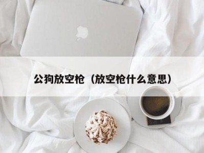公狗放空枪（放空枪什么意思）